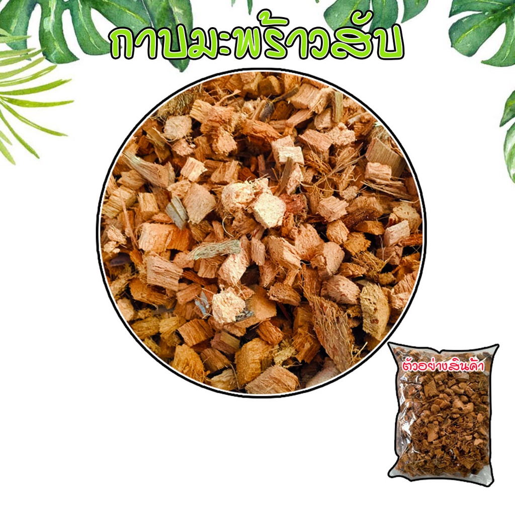 กาบมะพร้าวสับเล็ก 1-3 ลิตร วัสดุผสมดินปลูก ไม้ด่าง ต้นไม้เลื้อย