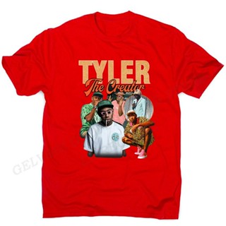 เสื้อผ้าผชเสื้อยืด ผ้าฝ้าย พิมพ์ลาย Tyler The Creator สีดํา สไตล์ฮิปฮอป แฟชั่นฤดูร้อน สําหรับผู้ชาย และผู้หญิงS-5XL