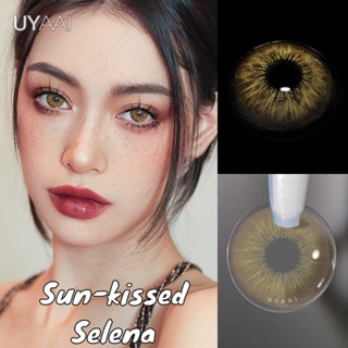 Uyaai คอนแทคเลนส์สี Sun-kissed Selena 2 ชิ้น/คู่