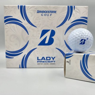 ลูกกอล์ฟBridgestone golf lady precept ลูกที่ตีง่ายที่สุดสำหรับสุภาพสตรี 1 กล่อง 12ลูก