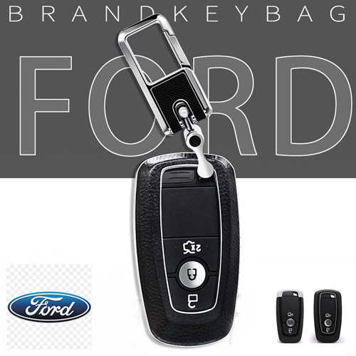 กรอบ - เคสหนัง ใส่กุญแจรีโมทรถยนต์ All New Ford Ranger RAPTOR,Everest,Mustang, XLT,FX4 MAX 2018-25