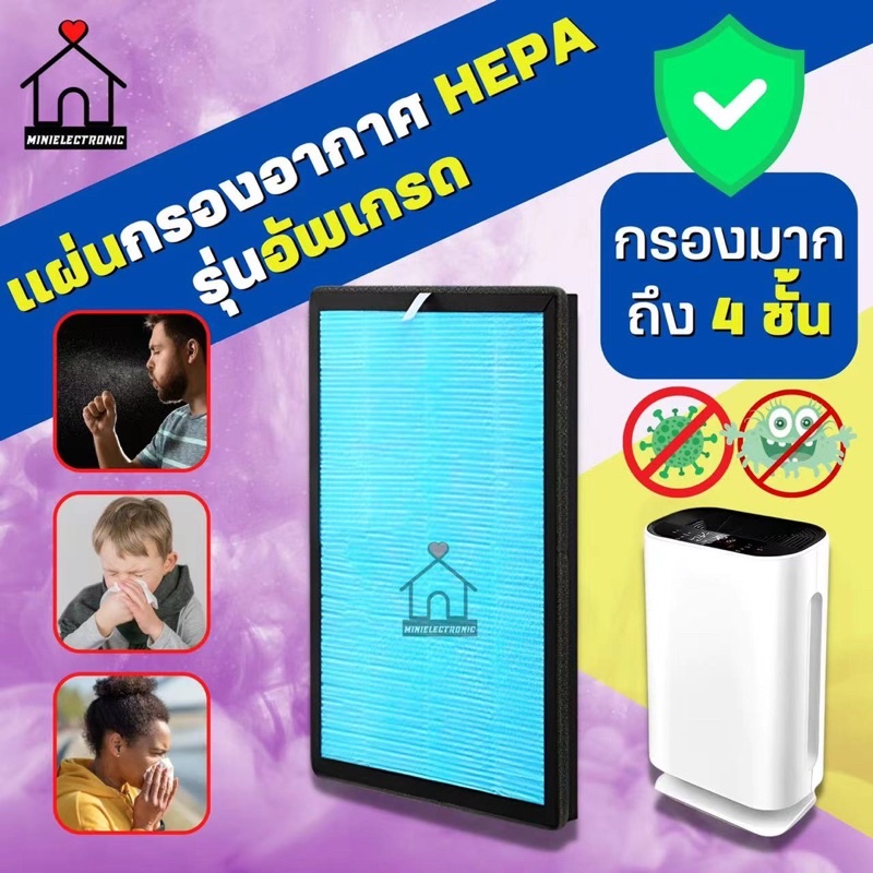 แผ่นกรองอากาศHEPA รุ่นอัพเกรด