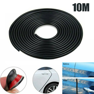 ยางกันกระแทกขอบประตู สีดำ 10meter (1 แพ็ค) Car Door Edge Strip Trim Guard Protector รุ่นใหม่ พร้อมเทปกาว 3M ในตัวยาง