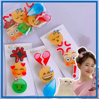 💌💌COD กิ๊บติดผม กิ๊บอิโมจิ emoji มีหลายอารมณ์ ให้เลือก น่ารัก