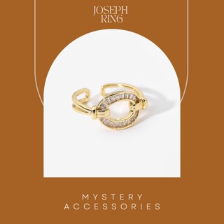 MA636: Joseph Ring | Mystery Accessories แหวน แหวนแฟชั่น แหวนปรับได้ แหวนสีทอง แหวนเพชร