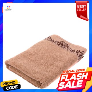 เบสิโค ผ้าขนหนูทอลายดามาสก์ ขนาด 27 x 54 นิ้ว  สีเบจBESICO Woven Damask Towel Size 27 x 54 inches Beige