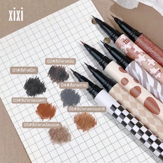 S-18✨Xixi Eyeliner อายไลน์เนอร์ อายไลเนอร์หัวสลิมเล็ก 0.01 ปากกาอายไลเนอร์ เนื้อลิขวิด กันนำ้ ติดทนนาน เส้นคมชัด