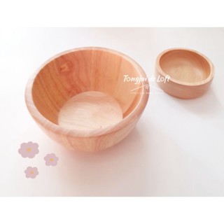 ชามไม้ 1 ใบ ไม่รวมช้อน ถ้วย ชามกินข้าว ช้อนไม้ woodenbowl