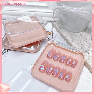 [beautymart] กล่องเก็บอุปกรณ์ตกแต่งเล็บอะคริลิค ความจุขนาดใหญ่ ทนทาน DIY