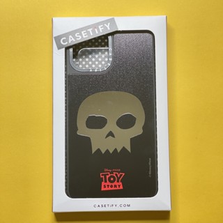 Casetify เคสโทรศัพท์มือถือ PC แข็ง ปิดด้านหลัง ลายหัวกะโหลก Disnep PIXAR TOY STOORY สีเงิน สําหรับ Apple IPhone 14 Pro Max 14 Plus 11 12 Pro 12 13 Pro Max Mini 6 7 8 Plus SE2020 X XS Max XR