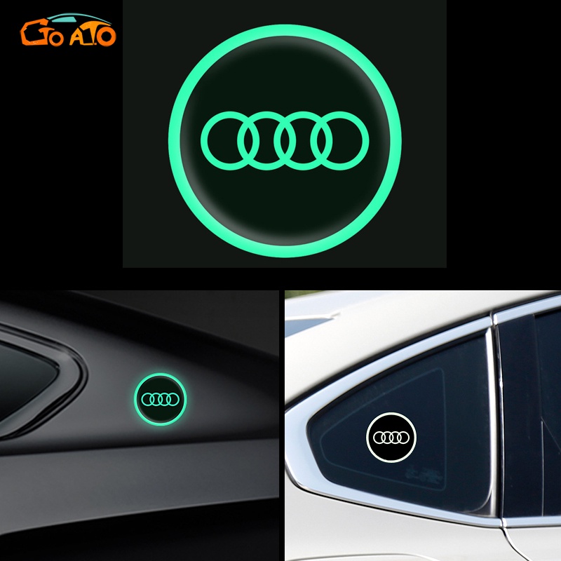 GTIOATO สติ๊กเกอร์เรืองแสงติดรถ ป้องกันแสงแดด กันน้ํา สติกเกอร์ติดรถยนต์ คลุม ฝาถังน้ํามัน ล้อ ชามประตู,เรืองแสง เตือน โลโก้ สติกเกอร์รถยนต์ สติ๊กเกอร์รถยนต์ สติ๊กเกอร์​ติดรถ สำหรับ Audi S4 RS3 A6 A8 Q2 TT A7 Q8 S5 A4 A5 R8 Q7 Q3 A3 RS7 Q5 RS6 A1 RS5