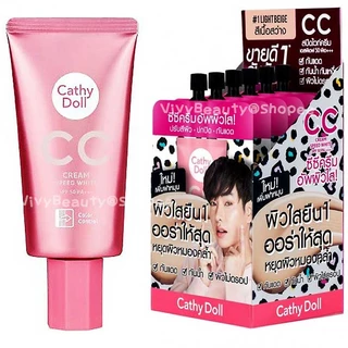 (หลอด 50ml / กล่อง 6 ซอง) Cathy Doll Speed White CC Cream SPF50 PA+++ รองพื้น ซีซีครีมผิวใส B1-2 เคที่ดอลล์ สปีดไวท์