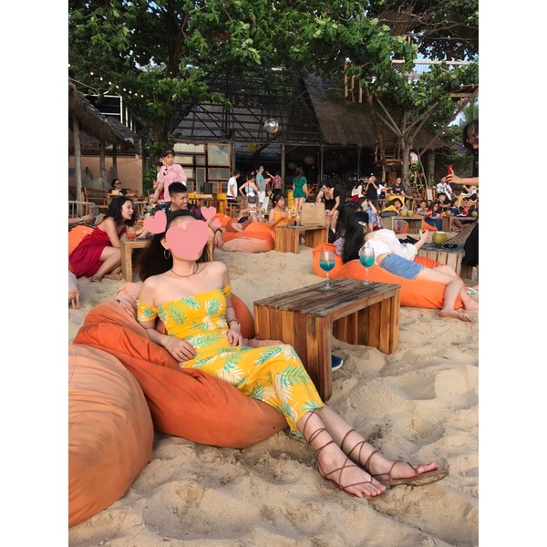 (รูปถ่ายจริง) Pass Tatichu Keelin เดรสสีเหลือง ไซส์ M