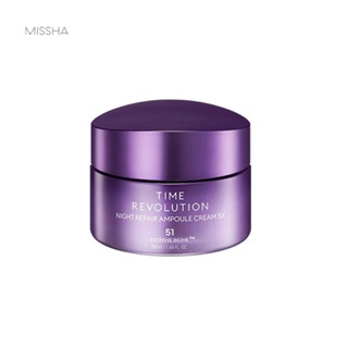 [Missha] ครีมบํารุงผิวหน้า สูตรกลางคืน สไตล์เกาหลี ขนาด 5X50 มล.