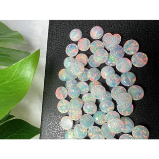 Lab created opal 7x7mm Round 1 pieces