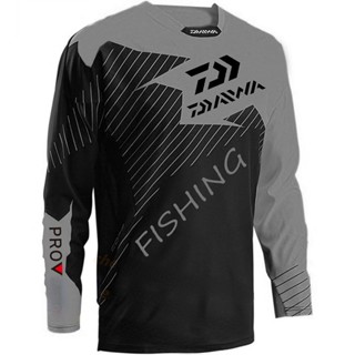 พร้อมส่ง เสื้อกีฬาแขนยาว ลาย Downhill MTB สีเทาเข้ม สําหรับทุกเพศ ทุกวัย