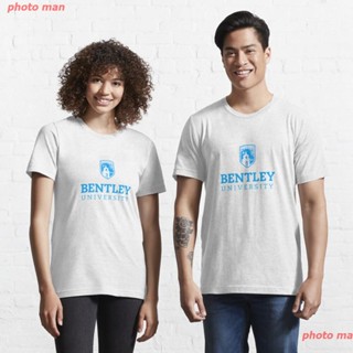 Tee photo man เสื้อBentley เบนท์ลีย์ Bentley University Essential T-Shirt เสื้อยืดลายการ์ตูน men