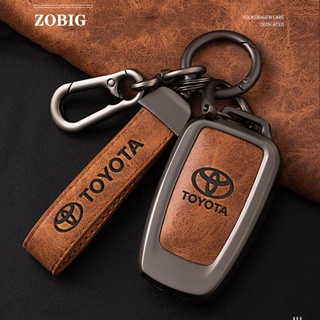 Zobig เคสกุญแจรีโมตรถยนต์ สําหรับ Toyota RAV4 Camry 86 CHR Highlander Prado Cross