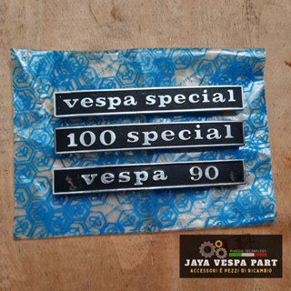 โลโก้พิเศษ Vespa PTS 90 PTS 100 Smalframe Ricambi NOS