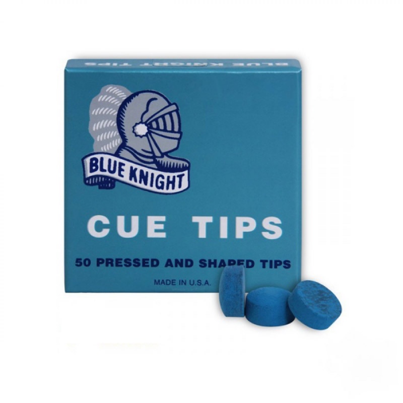 Tweeten Fibre หัวคิวสนุกเกอร์ บลูไนท์ ขนาด 11มม. กล่อง 50 ชิ้น  Blue Knight Snooker Cue Tips 11mm Bo
