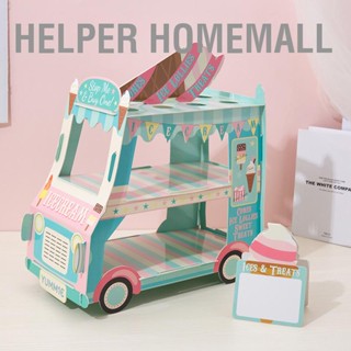 Helper Homemall ขาตั้งกระดาษ ลายการ์ตูน แบบใช้แล้วทิ้ง สําหรับตกแต่งเค้ก ขนมหวาน งานแต่งงาน งานเลี้ยงวันเกิด Diy