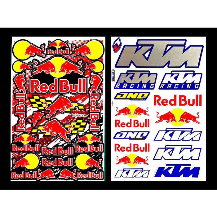 Red Bull KTM Racing สติ๊กเกอร์Racing สติ๊กเกอร์ติดรถ สติ๊กเกอร์แต่งรถมอเตอร์ไซค์ บิ๊กไบค์ ติดรถยนต์ 