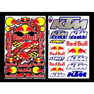 Red Bull KTM Racing สติ๊กเกอร์Racing สติ๊กเกอร์ติดรถ สติ๊กเกอร์แต่งรถมอเตอร์ไซค์ บิ๊กไบค์ ติดรถยนต์ หมวกกันน็อค