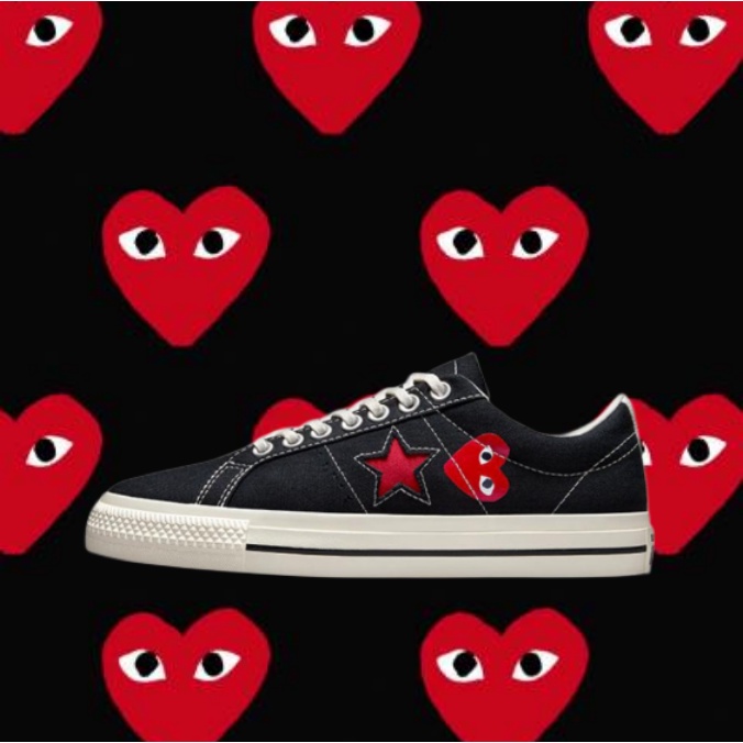 Comme Des Garcons PLAY X Converse One Star รับประกันของแท้ 100%