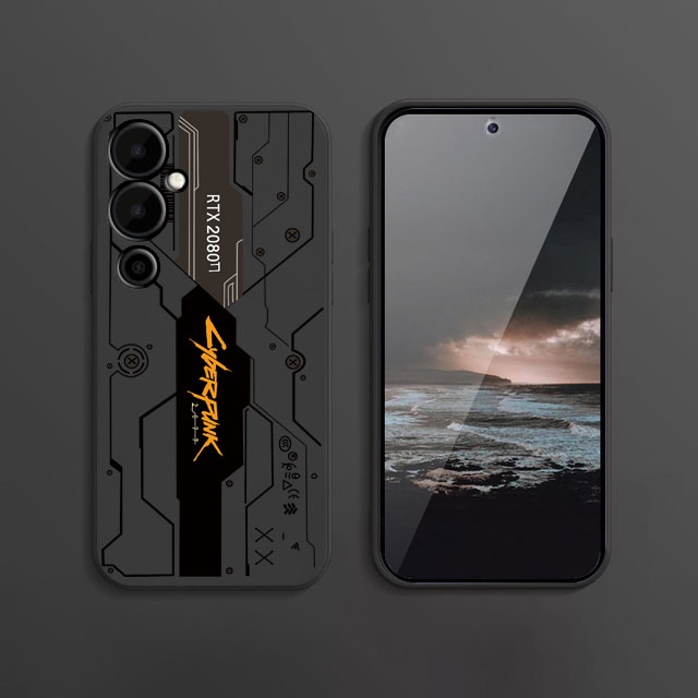 ปลอกซิลิโคน Tecno Pova 2 LE7/Pva Neo 2/Pova 4 LG7n/Pova 4 Pro 6 Pro 6 Neo 7 Case Cyberpunk Soft Back Cover