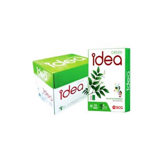 กระดาษ A4 80G Idea green กระดาษถ่ายเอกสาร 80 แกรม 500 แผ่น