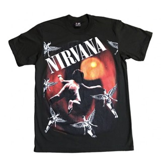 เสื้อยืดวงวินเทจ NIRVANA 90’ ผ้า100%ฟอกเก่านุ่มสวยงาม โปรดแจ้งในแชทน่ะค่ะ