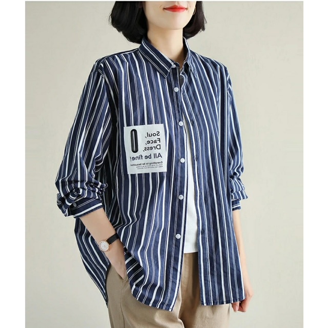 KEMEJA TM - เสื้อเชิ้ตนําเข้าลายทาง 7845 Jammie