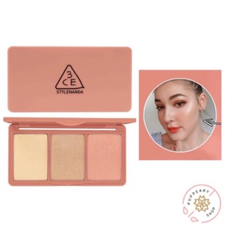 (แท้/พร้อมส่ง❗️อ่านรายละเอียดก่อนสั่ง) 3CE STROBING SKIN PALETTE