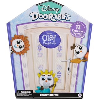 Disney Doorables Olaf Presents Collector Pack กระเป๋าเก็บของขวัญ ลายการ์ตูนดิสนีย์ โอลาฟ ของสะสม