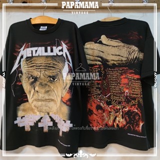 [ METALLICA ] OVP OVER PRINT  เสื้อร๊อก เสื้่อวง เมทัลลิกา เสื้อวินเทจ papamama vintage shirt