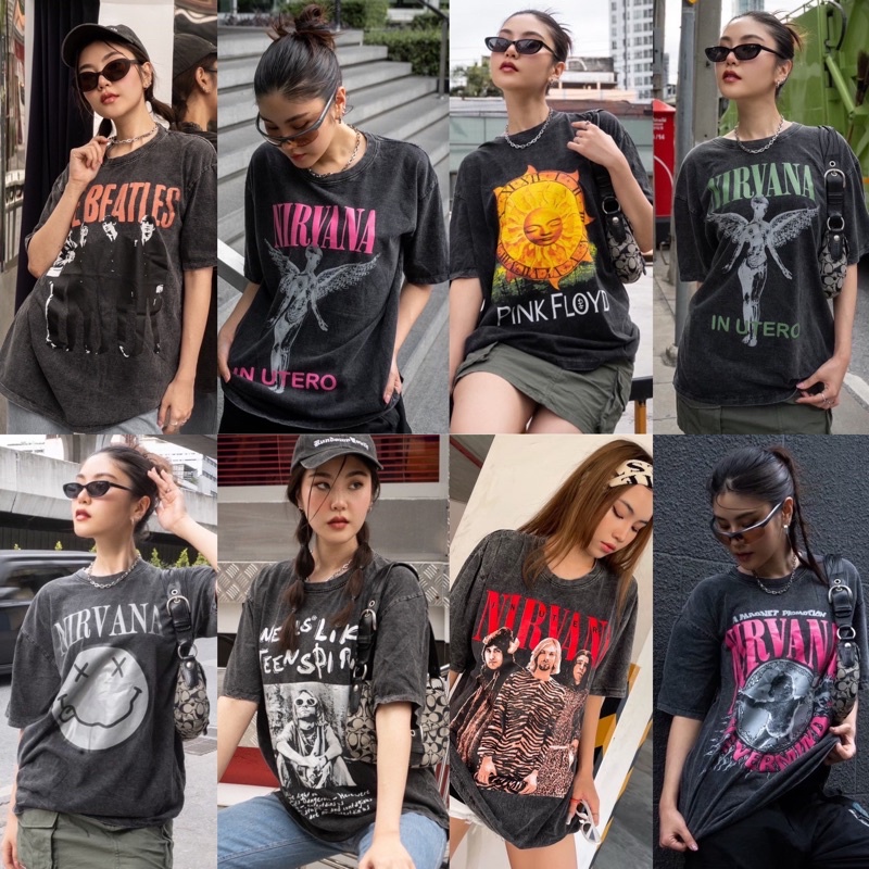 SIS.ON | พร้อมส่ง🧸Oversize เสื้อยืดโอเวอร์ไซส์ ผ้าฟอกวินเทจ รวมลายยอดฮิต