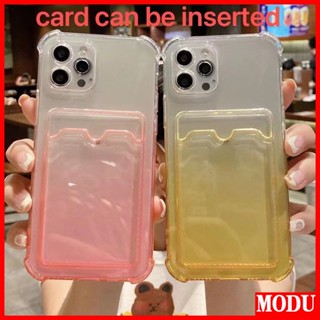 Modu เคสโทรศัพท์ซิลิโคน TPU ใส แบบนิ่ม กันกระแทก พร้อมช่องใส่บัตร สําหรับ Huawei Mate40 50 P50 P30 P20 PRO