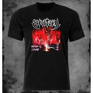 Lsmtx1 เสื้อยืดแขนสั้น พิมพ์ลาย Sepultura Morbid Vision พลัสไซซ์ สําหรับผู้ชายสามารถปรับแต่งได้