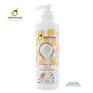 ครีมอาบน้ำน้ำมันมะพร้าวกลิ่น SUMMER SENSE Tropicana สูตร NON PARABEN ขนาด 240 ML