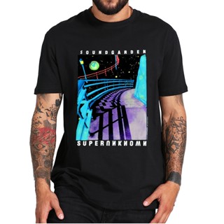 เสื้อผ้าผชเสื้อยืดแขนสั้นลําลอง ผ้าฝ้าย 100% พิมพ์ลายวงร็อค Soundgarden Superunknown Tour สไตล์วินเทจ ยุค 90s ไซซ์ EU สํ