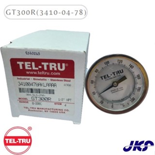 Teltru  รุ่น GT300R 3410-04-78 Bimetal Thermometer