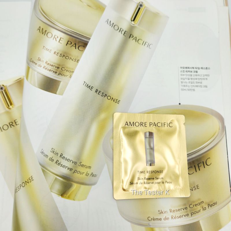 #พร้อมส่ง/Exp3/5/26 #ตัวท็อป ที่สุดของเซรั่มลดเลือนริ้วรอย #Amore pacific Time Response Skin Reserve Serum 1ml