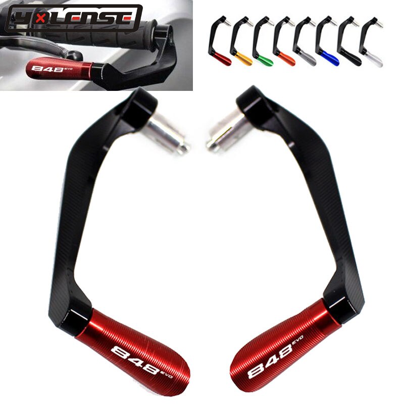 สําหรับ DUCATI 848 EVO 848EVO รถจักรยานยนต์ 7/8 "22 มม.CNC อลูมิเนียม Handlebar Grips Guard คลัทช์เบ