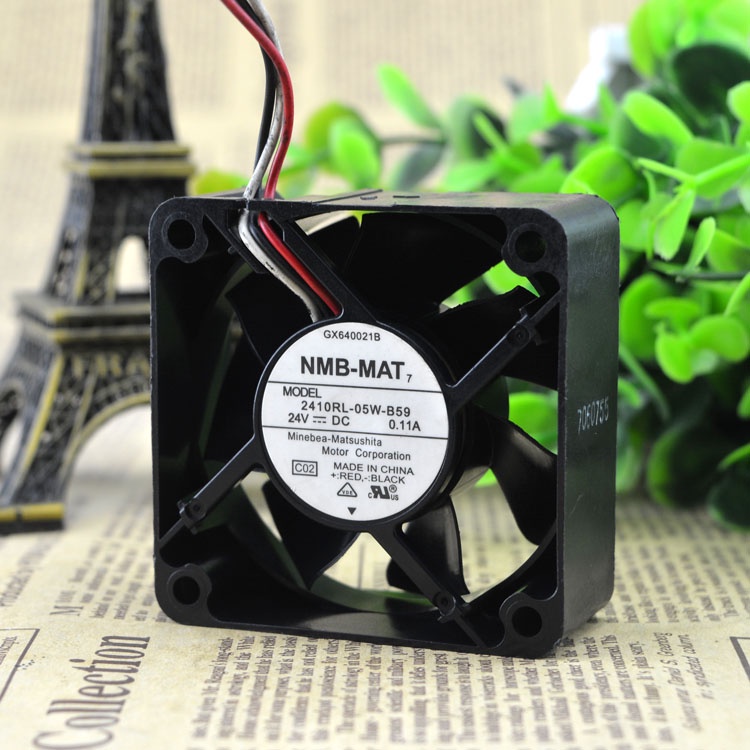 HY 6025 24V 0.11A 2410RL-05W-B59 6CM 6 CM 3WIRES INVERTER FAN