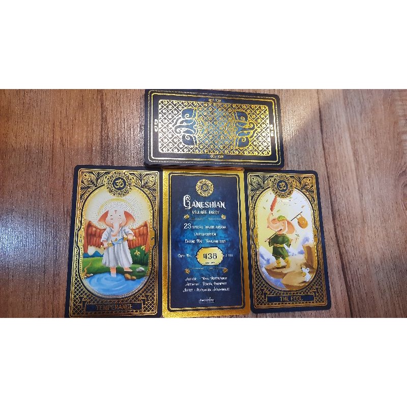 ไพ่ Ganeshian Village Tarot (Luxury Edition) ไพ่ทาโรต์ 23 ใบ ไพ่มือสอง  ไพ่แท้ 100%