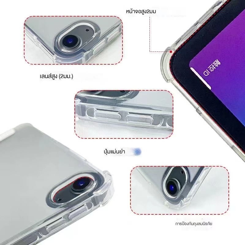 เคสสำหรับ ไอแพด gen9/gen8/gen7 10.2 มีช่องเก็บปากกา เคสไอแพด air4 air5 10.9 โปร air3 10.5 air2 gen5/6 9.7 pro11 2021case - รูปที่ 5