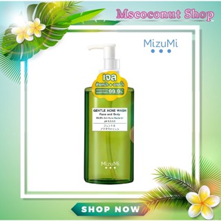 MizuMi Gentle Acne Wash Gel 200ml. , เจลล้างหน้า เจลอาบน้ำ สูตรอ่อนโยน สำหรับผิวเป็นสิว แพ้ง่าย*