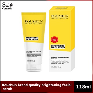 Roushun brand quality brightening facial scrub 118ml.