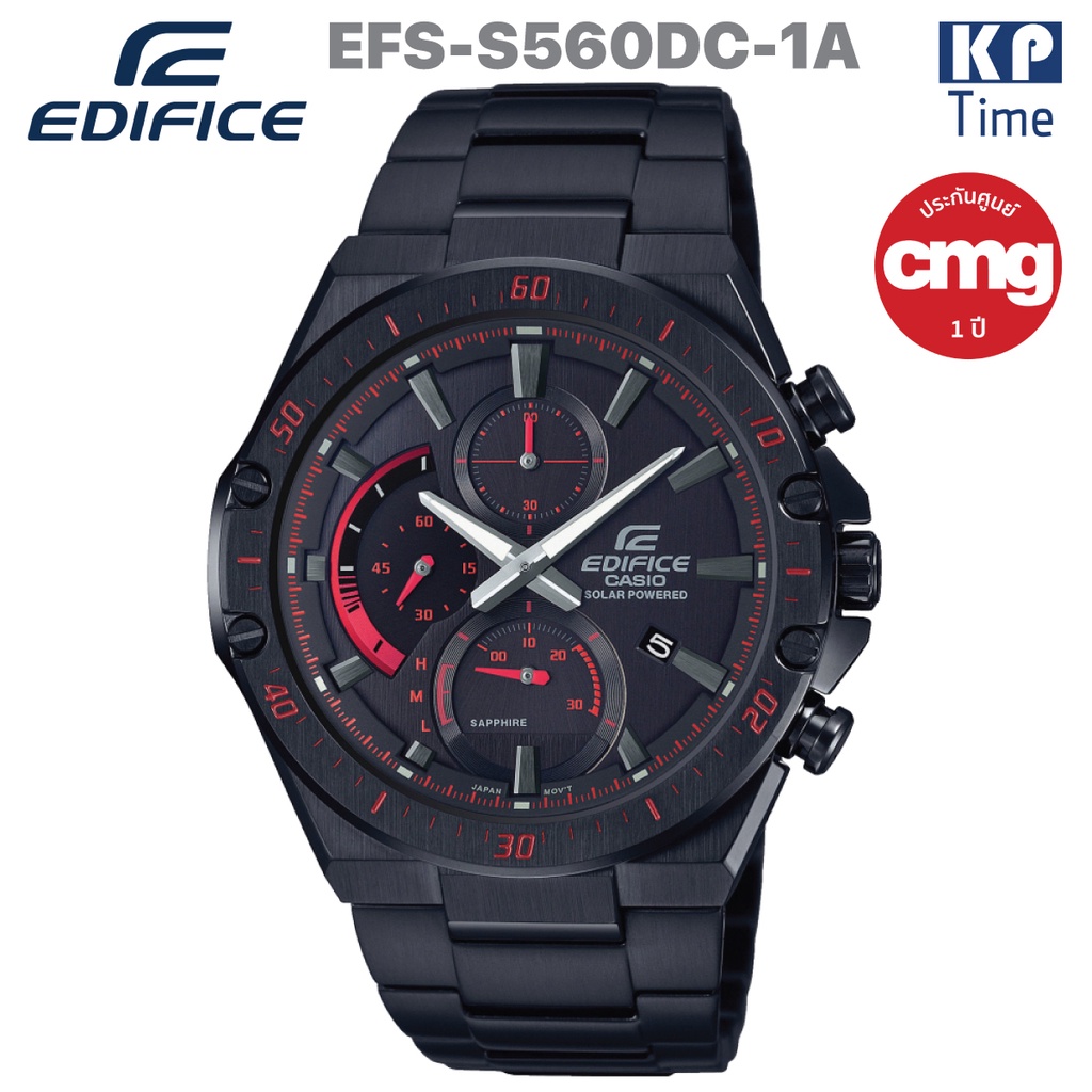 Casio Edifice Solar Sapphire นาฬิกาข้อมือผู้ชาย รุ่น EFS-S560DC-1A ของแท้ประกันศูนย์ CMG