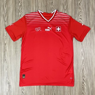 เสื้อบอลทีมชาติ เสื้อผู้ใหญ่ ทีม Switzerland เนื้อผ้าโพลีเอสเตอร์แท้ เกรดแฟนบอล AAA